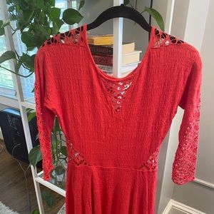 Free People “To the Point” Fit & Flare Dress